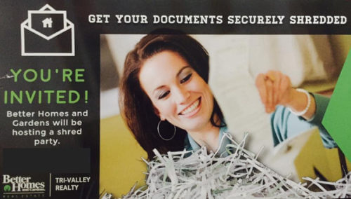 Better homes and gardens will be hosting a shred party